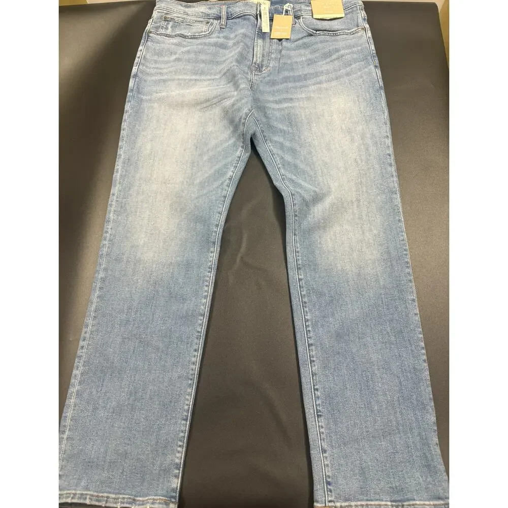 Madewell NWT Men's Athletic Slim Jeans COOLMAX Denim Homeway Wash‎ Size 40x32
